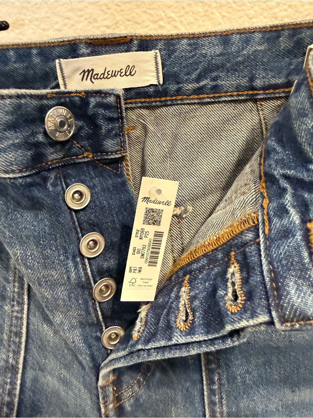 Madewell darted barrel